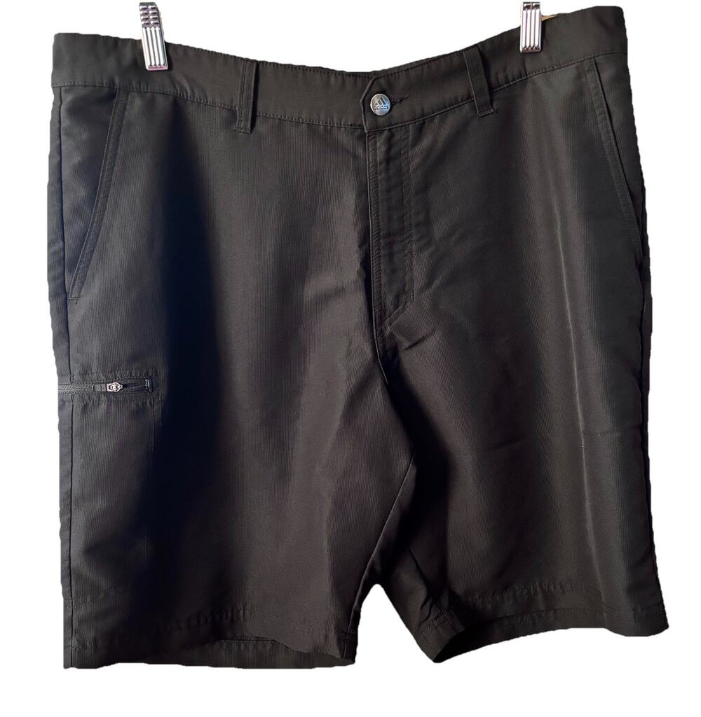 Adidas Men Performance Golf Shorts Sz 36 Black Activewear Walking Breathable